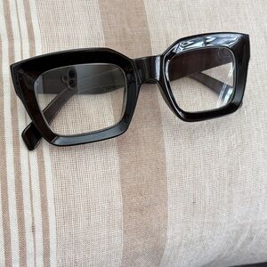 Black Square Women's Glasses No Prescription